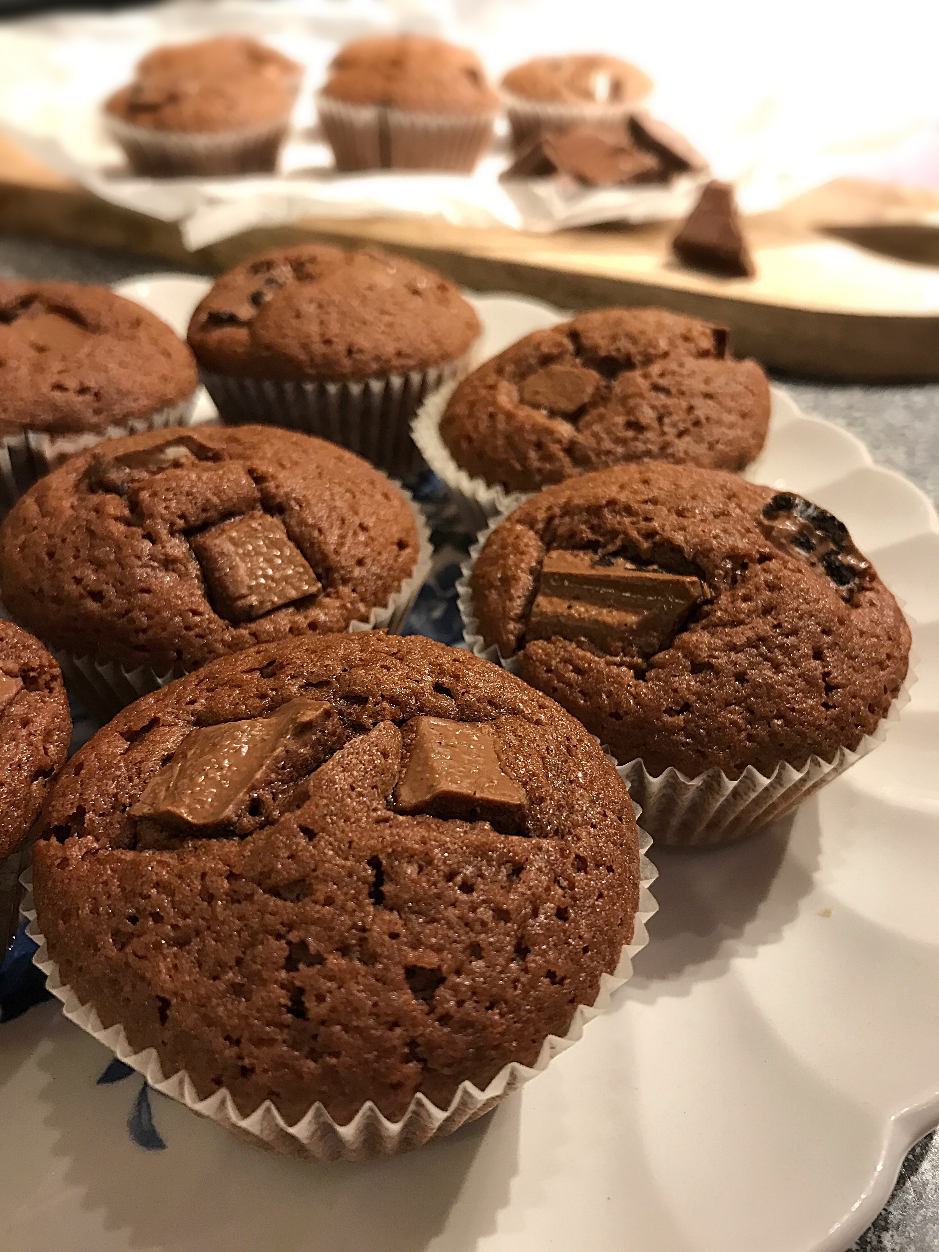 muffins med sjokoladebiter